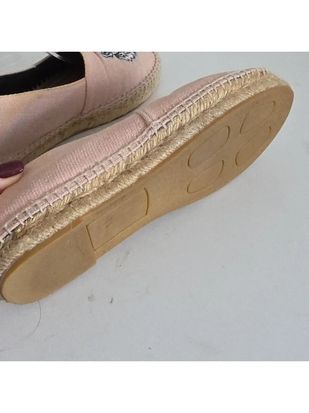 KENZO | Classic Tiger canvas espadrilles pink Blue Sz 37